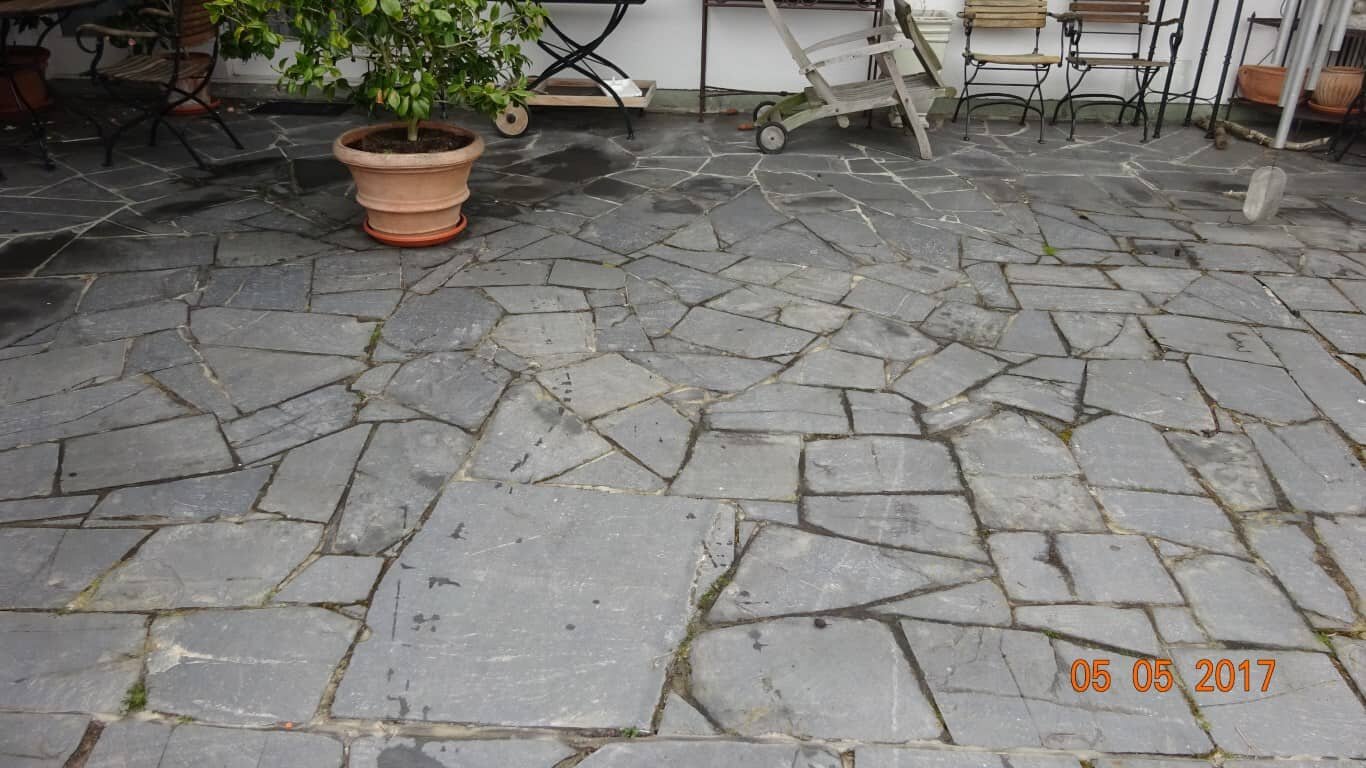 Vorher — Flächenreinigung